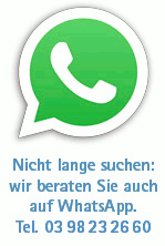 wir beraten Sie gern Logo mit Whatsapp und Nummer 0398 23 266 0